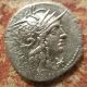 Roman Republic Silver Denarius.  M.  Calidius,  Q.  Caecilius Metellus & Cn.  Fulvius Coins: Ancient photo 1