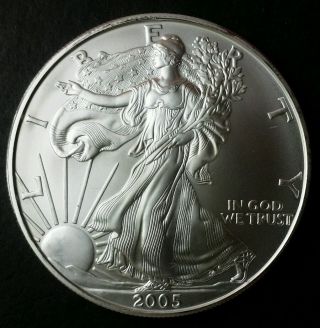 2005 $1 American Silver Eagle Dollar photo