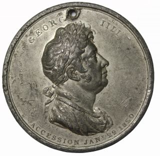 1821 King George Iiii Coronation Medal Bhm.  1097 Great Britain England photo