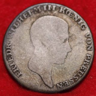 1817 Prussia German States 1/6 Thaler Foreign Coin S/h photo