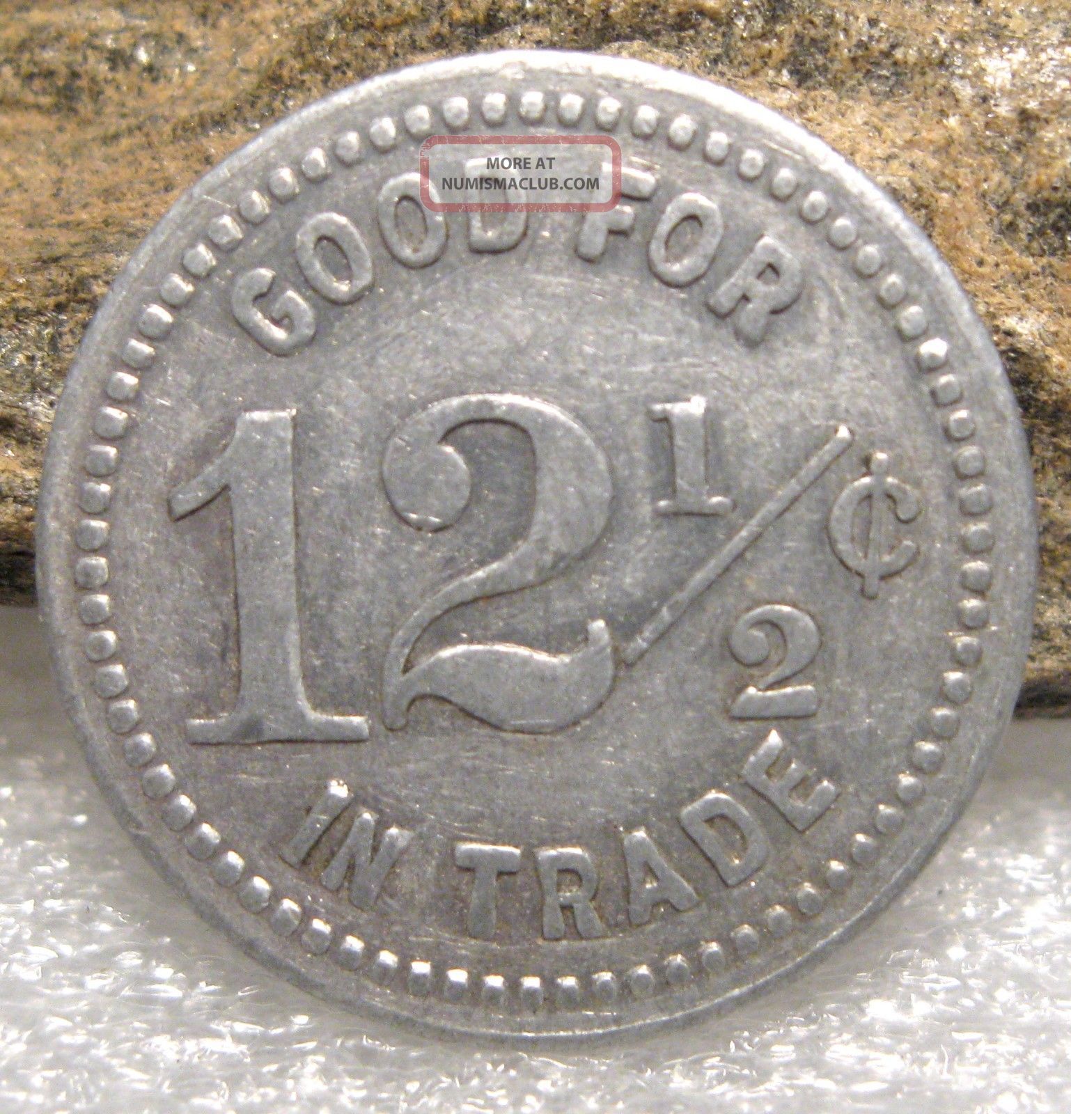 Vintage 12 1/2 Cents Trade Token Sacajawea Club Good For Token Coin Exonumia photo