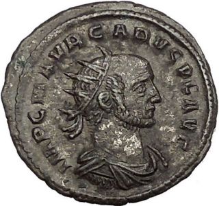 Carus Receiving Victory On Globe From Jupiter 282ad Ancient Roman Coin I53843 photo