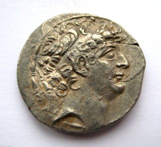 Circa.  121 B.  C Ancient Greece - Seleukid - Philip I Silver Tetra - Drachma Coin photo