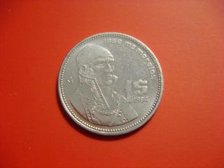 Mexico 1 Peso,  1984 Coin.  Jose Morelos Y Pavon photo