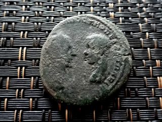 Provincial Roman Coin Of Macrinus & Diadumenian Of Markianopolis,  Moesia Inf photo