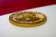 Kingdom Of Saudi Arabia Coin Medallion Golden King Faisal Memorial 1906 - 1975 Middle East photo 2