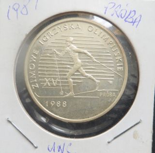 Poland Coin 1987 1000zl Proba photo