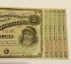 1886 5 Dollar State Of Louisiana Bond Note Certificate Stocks & Bonds, Scripophily photo 2