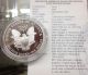 1998 American Eagle Silver Proof One Ounce Bullion Coin (w Box &) Silver photo 1