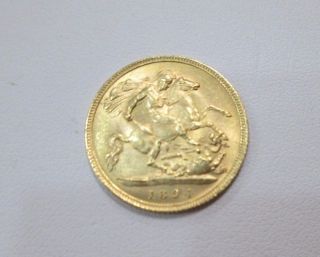 1894 Great Britian 1/2 Sovereign Gold Coin photo