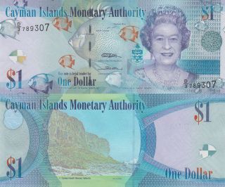 Cayman Islands 1 Dollar (2010) - Qeii/fish/shells/p38c/prefix D3 photo