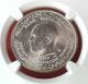 1970 Tunisia 1 Dinar Silver F.  A.  O.  Ngc Graded Ms - 63 Finest Known Ngc Flashy Coin Africa photo 2
