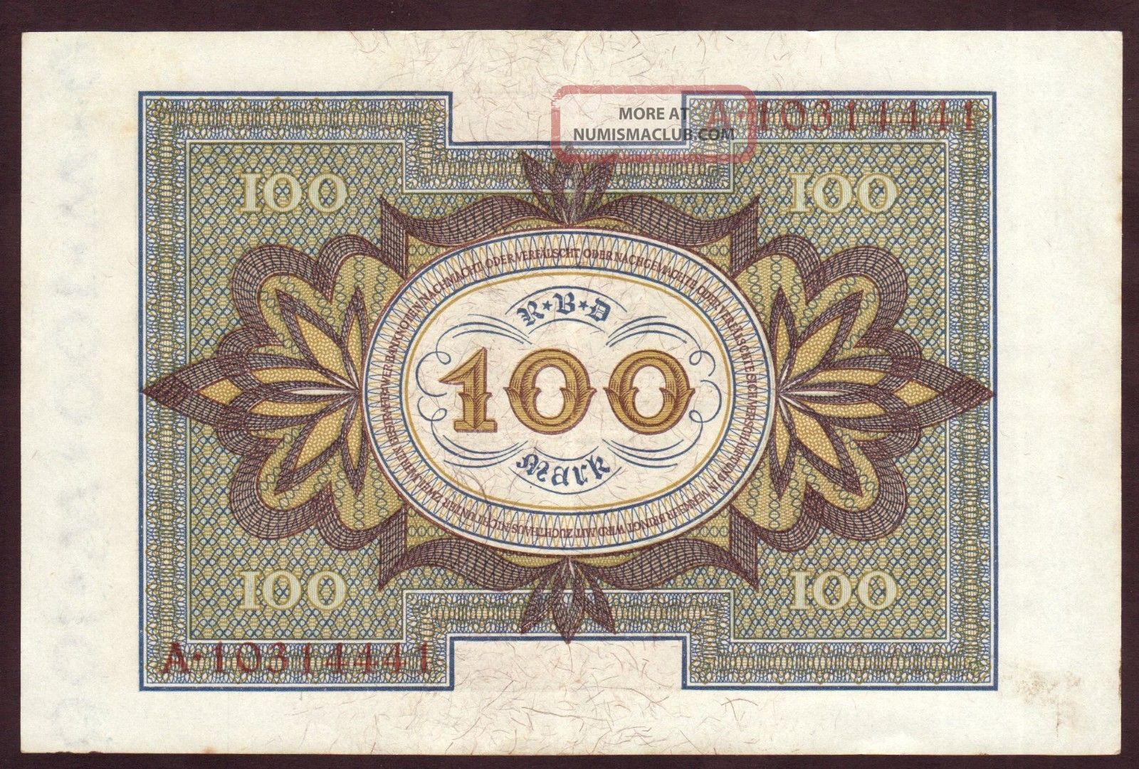 1920 100 Mark Xf Germany Vintage Paper Money Banknote Currency Foreign