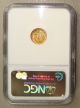 1851 - Jb Costa Rica Republic Gold 1/2 Escudo,  Standing Indian Type Ngc Au50 Coins: World photo 3