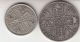 1887 Queen Victoria Large Double Florin (4/ -) Silver (92.  5) Coin UK (Great Britain) photo 2