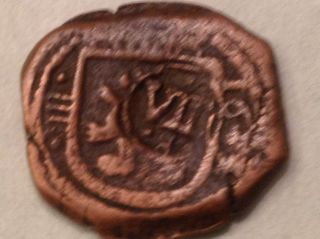 - Conquistador Change - Spain King Phillip Iv 1600 ' S 8 Maravedi Copper Coin V28 photo