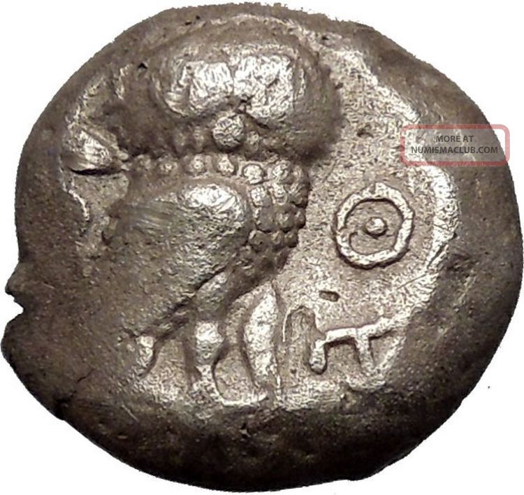 Athens Greece Archaic 490bc Tetradrachm Ancient Silver Greek Coin Owl