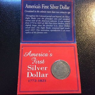 1793 Silver Dollar America,  S First Silver Dollar photo