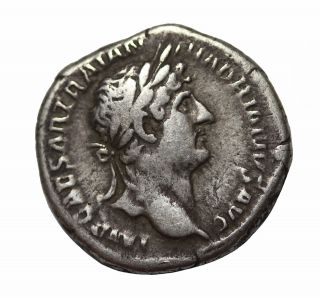 Hadrian 117 - 138 Ad Ar Denarius Rome Silver Ric.  80 photo
