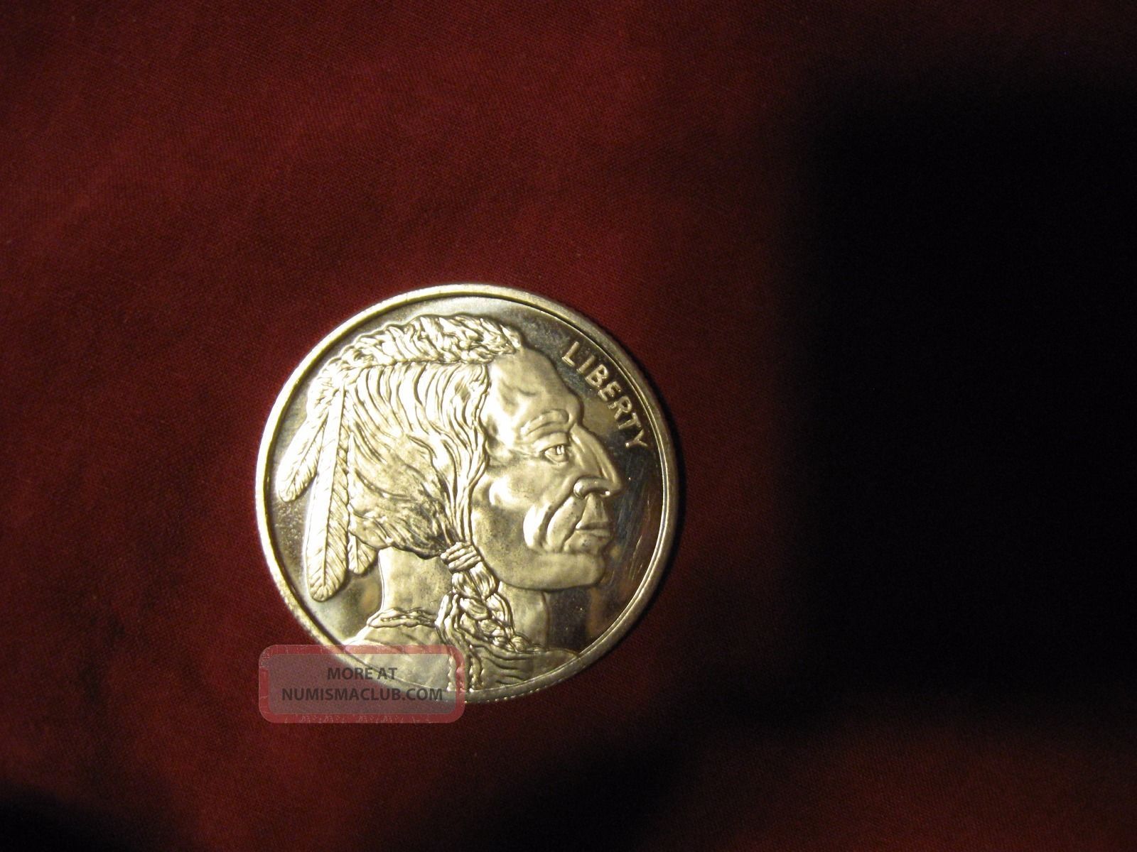 Uncirculated 1 Oz Ounce.  999 Fine Silver Indian Head Buffalo Us Coin Collectible Silver photo