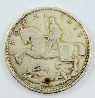 1935 Silver Crown Commemorating King George V ' S Great Britain Coin photo
