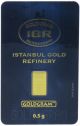 1/2 Gram Istanbul Gold Refinery Bar.  9999 Fine (in Assay) Gold photo 1