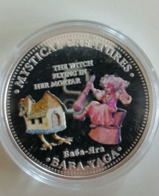 2009 Cook Isl $1 Proof Silver Witch In The Mortar 