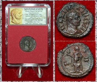 Ancient Coin Maximianus Elpis On Reverse Alexandria Potin Tetradrachm photo