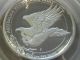 2015 Pcgs 1 Oz Silver Gem Proof Wedged Tail Eagle High Relief Mercanti Signed Australia photo 3