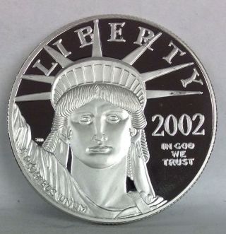 2002 - W,  $100,  1 Oz.  9995 Platinum American Eagle Proof Coin (coin Only) photo