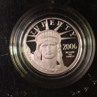 2006 - W 1/10 Oz Proof Platinum American Eagle (w/box &) photo