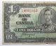 Canada 1937 $1 Bank Note - Coyne/towers Canada photo 2