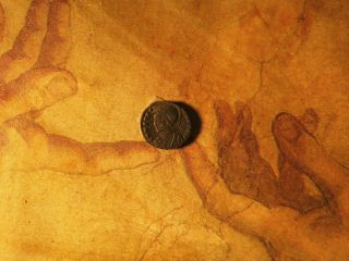 Rare Ancient Roman Coin 307 - 337 A.  D.  Constanoplis Victory Shield Now photo