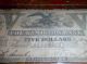 Rare Obsolete 1850 Civil War $5 Five Dollar Bill Bank Of Rhode Island Banknote Paper Money: US photo 1