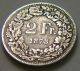 Switzerland - 1875 B 2 Francs Vg Km 21 19th Century Silver Swiss Coin Europe photo 3