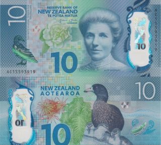 Zealand 10 Dollars (2015) - Katherine Sheppard/ducks/p186 - photo