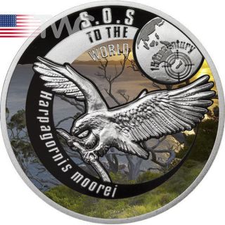 Niue 2015 1$ Sos For The World - Haast ' S Eagle Proof Silver Coin photo
