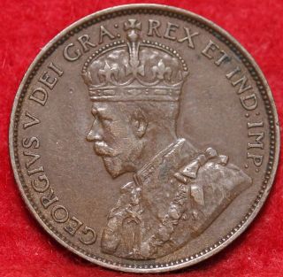 1913 Canada Large Cent Foreign Coin S/h photo