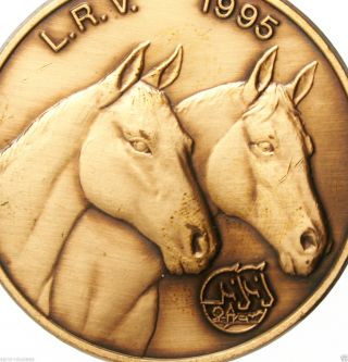 Portraits Of The Horses - Vintage Art Medal Pendant photo