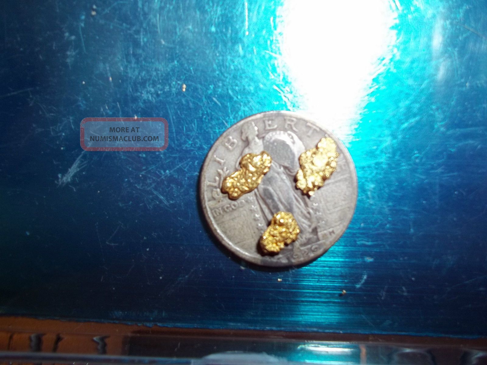 1.  5 Grams Alaska Natural (3) Gold Nuggets Low Starting Price Capsule Gold photo
