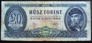 20 Forint Hungary 1975 Banknote photo