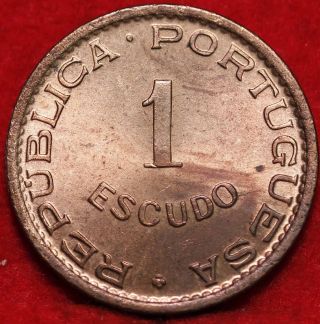 Uncirculated 1956 Angola Escudo Km76 Foreign Coin S/h photo