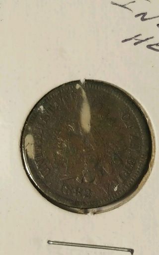 1882 Indian Head Penny One Cent Coin photo