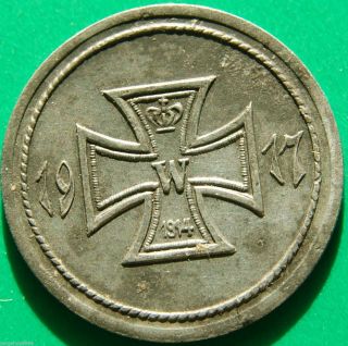 Germany 10 Pf Stadt Künselzau 1917 Iron Coin,  Rare Ww 1 Era Coin photo