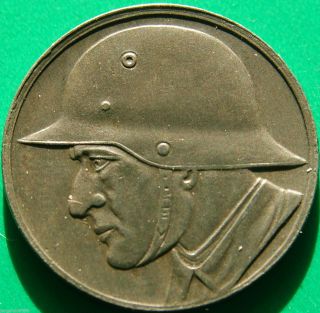 German 50 Pf Stadt Weissenfels 1918 Wehrmacht Soldier Iron Coin,  Rare Ww 1 photo