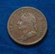 1832 King William Iv Canadian Canada 1/2 One Half Penny Copper Token Vf Coins: Canada photo 1