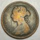 1891 Great Britain Uk 1 Half Penny Coin,  Queen Victoria UK (Great Britain) photo 3