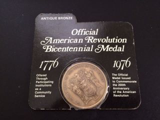 1976 Official American Revolution Bicentennial Medal State Of Jersey photo