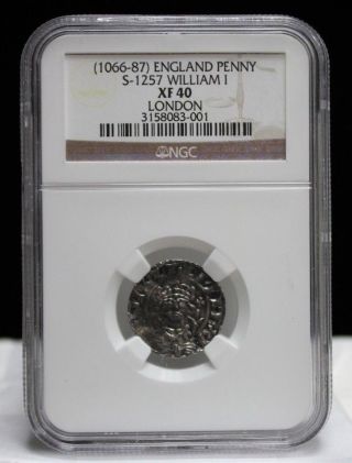 1066 England Silver Penny Of William I S - 1257 Ngc Xf40 London 01036910a photo