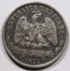 Mexico 1872 Republic Mo M 1 Un Peso Silver Coin Xf Darkly Toned Mexico photo 1